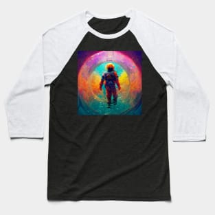 astronaut in a galaxy pool Baseball T-Shirt